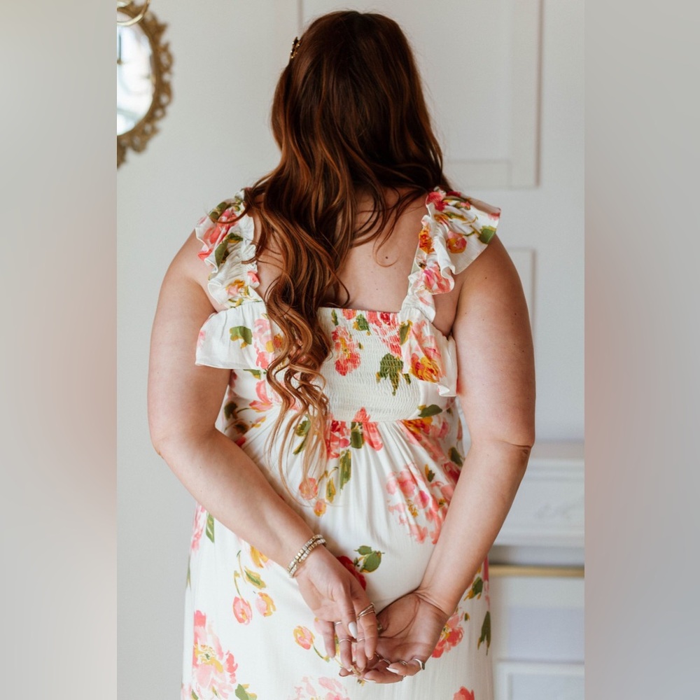 Worn Once - Sugarlips Curve Magdalena Midi Dress in Pink & W… - Picture 13 of 16